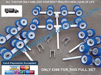 boat trailer rollers bunk conversion kit