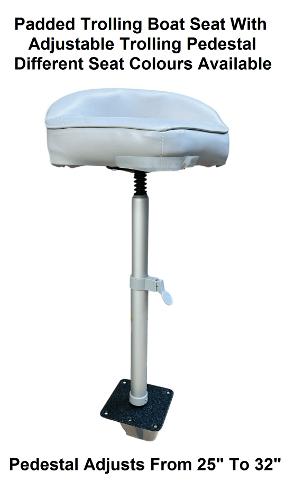 boat trolling seat and pedestal