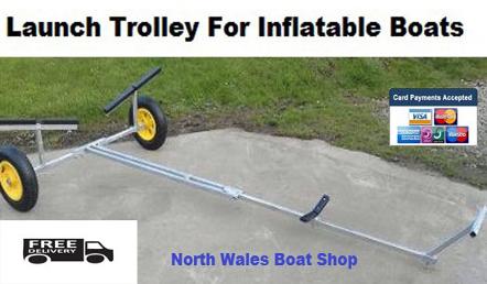 dinghy launching trolley for inflatable boats