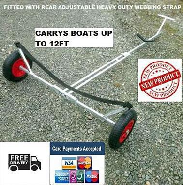 dinghy launching trolley with strap