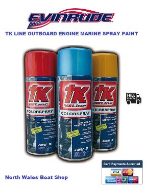 evinrude outboard engine marine spray paint light blue