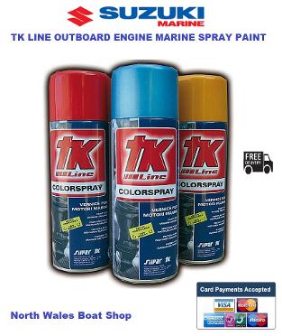suzuki outboard engine marine spray paint silver grey