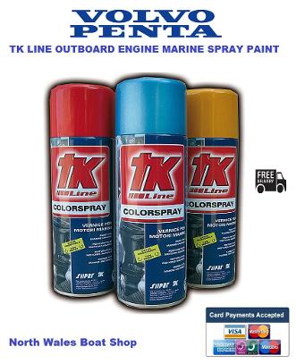 volvo outboard engine marine spray paint grey